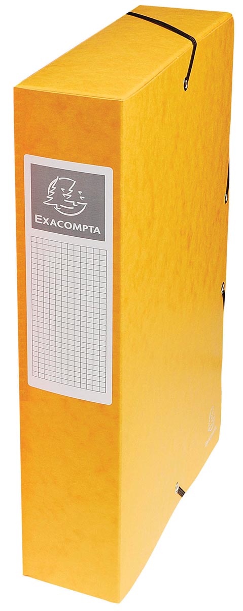 Exacompta elastobox Exabox geel, rug van 6 cm