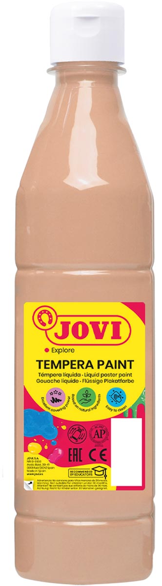 Jovi plakkaatverf, fles van 500 ml, vleeskleur Jovi plakkaatverf, fles van 500 ml, vleeskleur