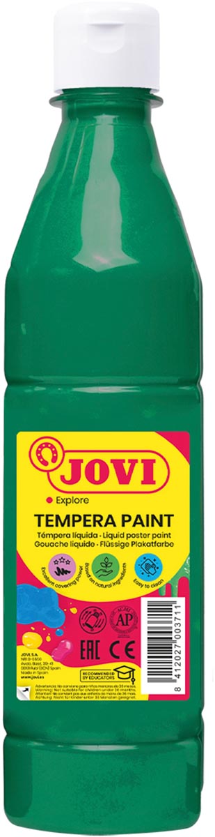 Jovi plakkaatverf, fles van 500 ml, donkergroen Jovi plakkaatverf, fles van 500 ml, donkergroen