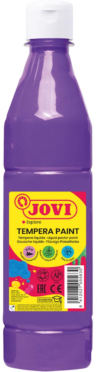Jovi plakkaatverf, fles van 500 ml, violet Jovi plakkaatverf, fles van 500 ml, violet
