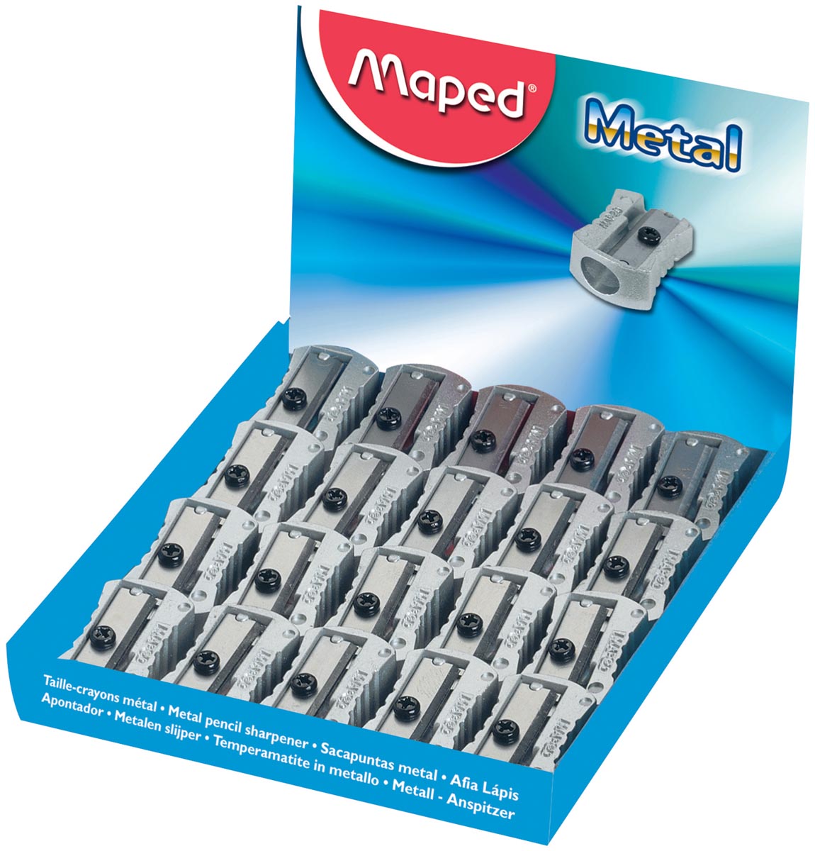 Maped potloodslijper Classic, 1 gaats, uit metaal