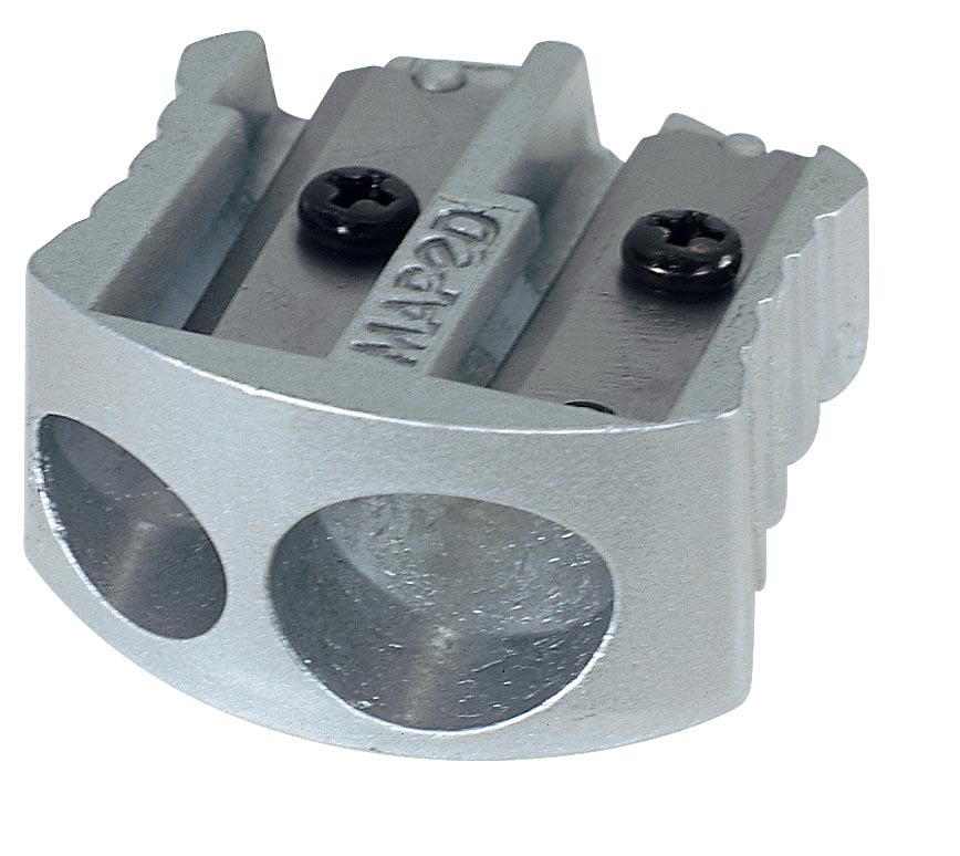 Maped potloodslijper Classic, 2 gaats, uit metaal