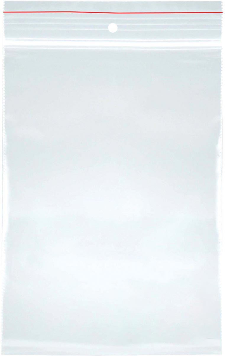 OFFICE products gripsealzakje, transparant, pak van 100 stuks, 40 x 60 mm