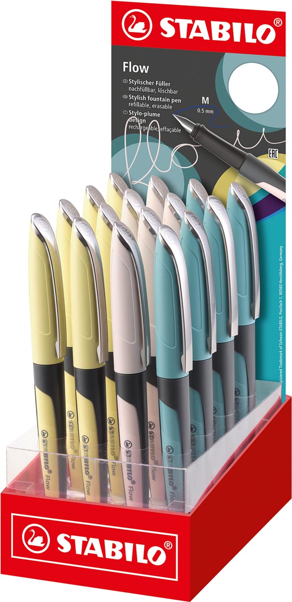 STABILO Flow MODERN OFFICE vulpen, display van 16 stuks afbeelding
