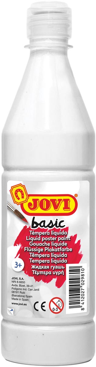 Jovi plakkaatverf, fles van 500 ml, wit