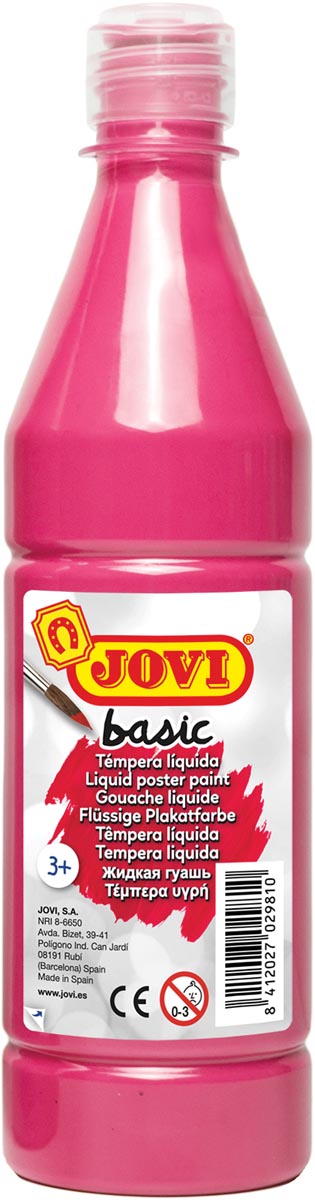 Jovi plakkaatverf, fles van 500 ml, magenta