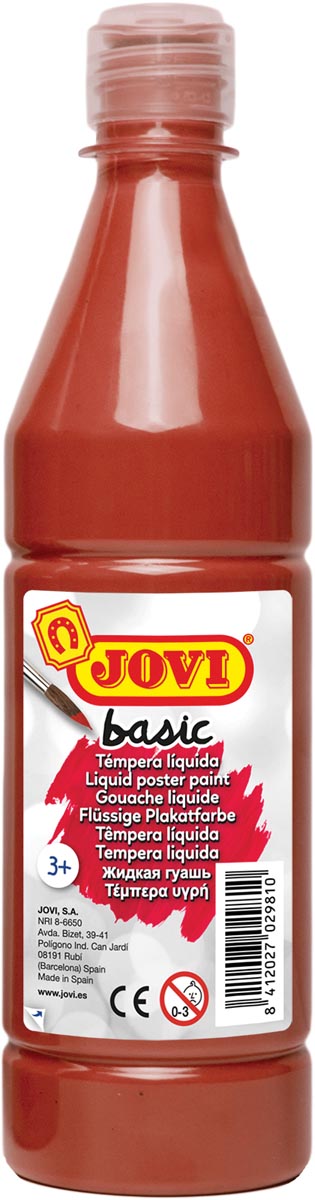 Jovi plakkaatverf, fles van 500 ml, bruin