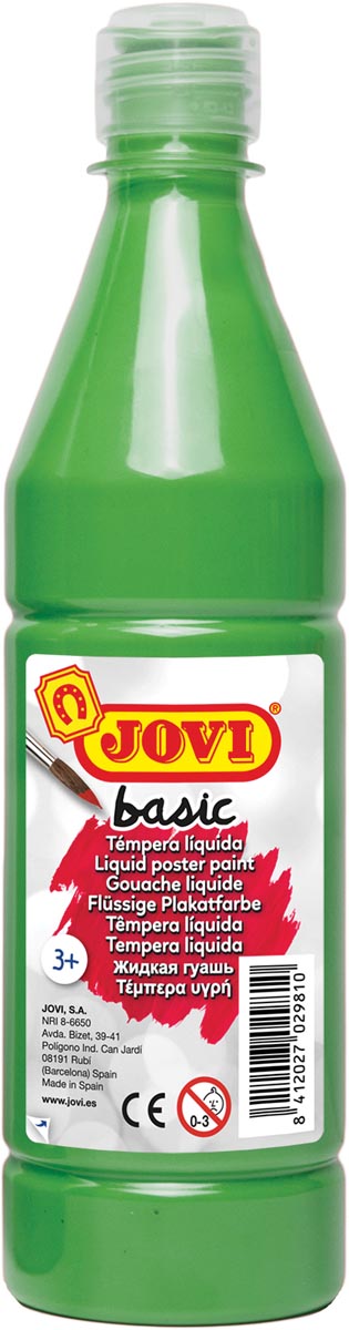 Jovi plakkaatverf, fles van 500 ml, lichtgroen