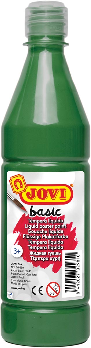 Jovi plakkaatverf, fles van 500 ml, donkergroen