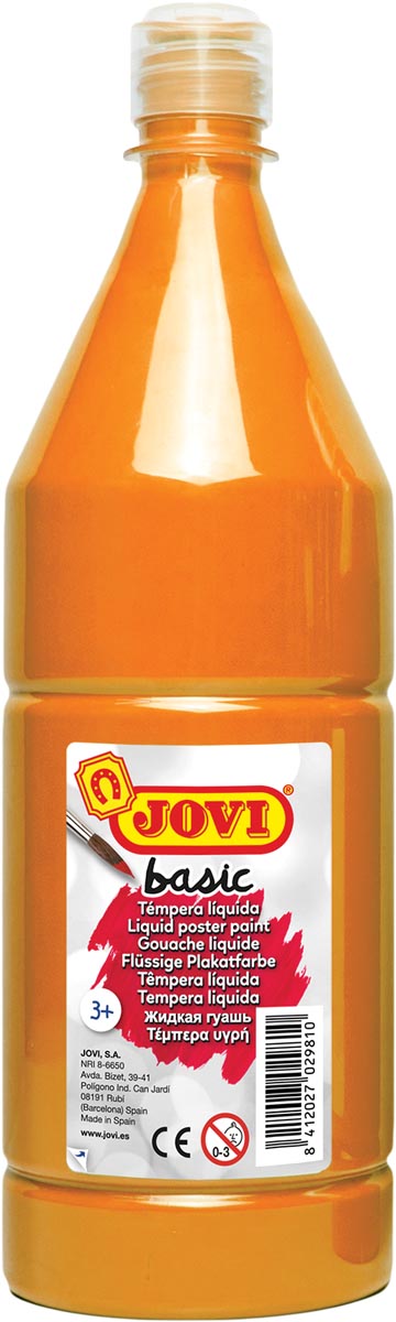 Jovi plakkaatverf, fles van 1000 ml, oranje