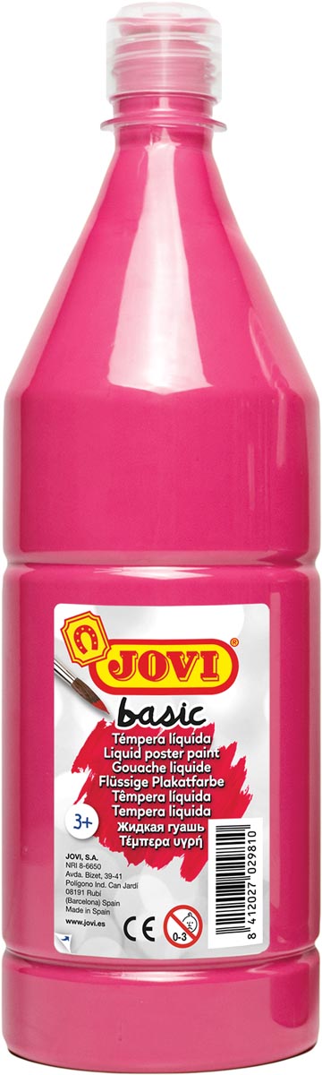 Jovi plakkaatverf, fles van 1000 ml, magenta