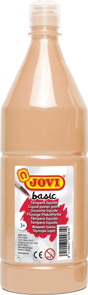 Jovi plakkaatverf, fles van 1000 ml, vleeskleur