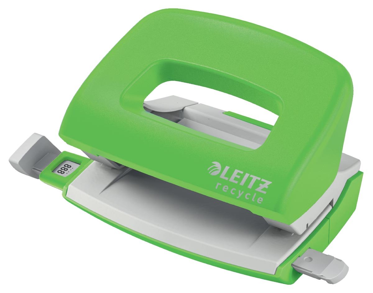 Leitz NeXXt Recycle Mini perforator, 10 blad, groen afbeelding