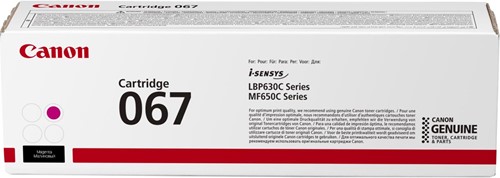 Canon toner 067, 1.250 pagina's, OEM 5100C002, magenta
