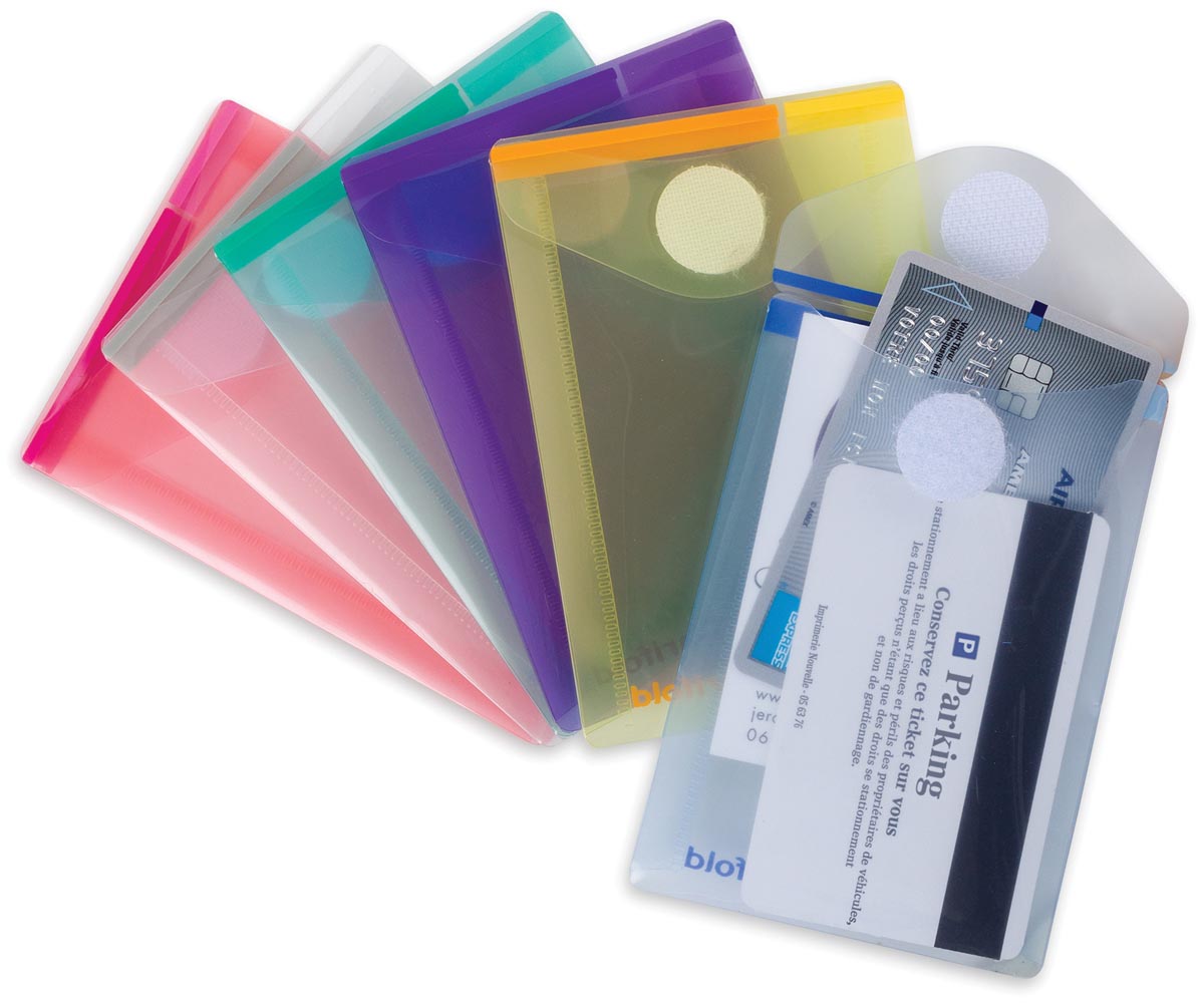 Tarifold documentenmap Collection Color voor ft A7 portret (80 x 115 mm), pak van 6 stuks, geassorteerd afbeelding