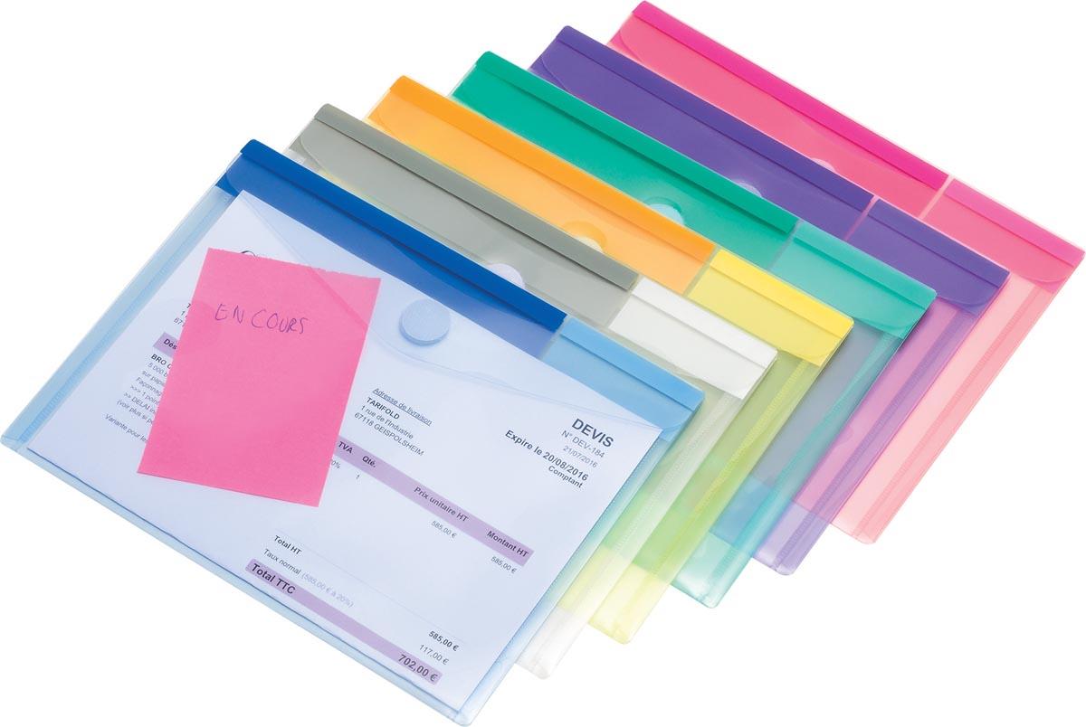 Tarifold documentenmap Color Collection voor ft A5 (230 x 178 mm), pak van 6 stuks afbeelding