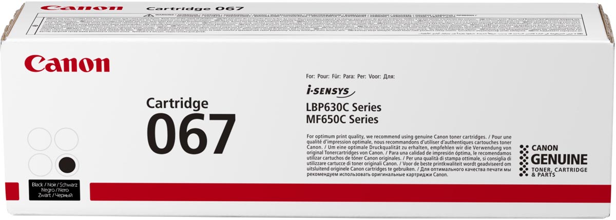 Canon toner 067, 1.350 pagina&apos;s, OEM 5102C002, zwart afbeelding
