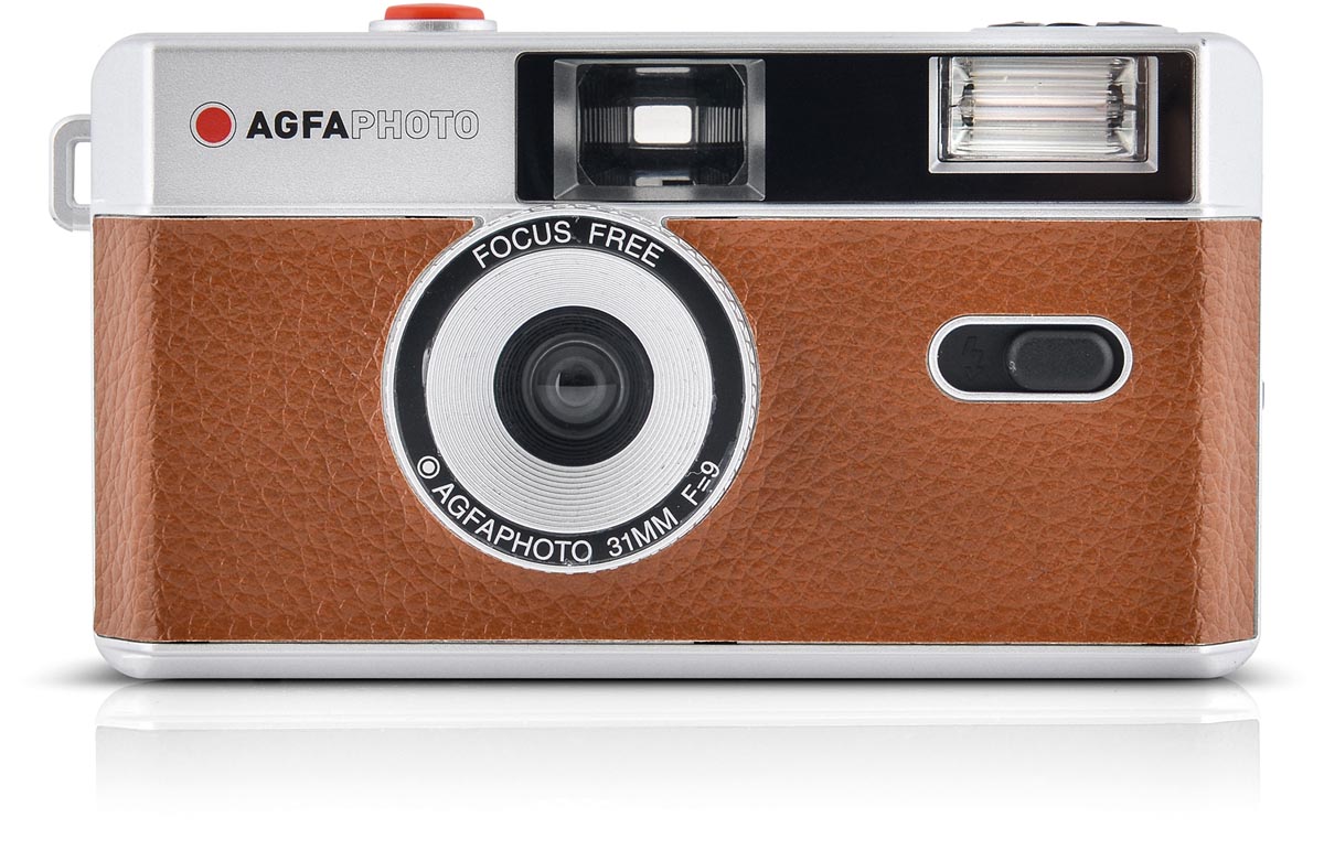 AgfaPhoto retro analoog fototoestel, 35mm, bruin AgfaPhoto retro analoog fototoestel, 35mm, bruin
