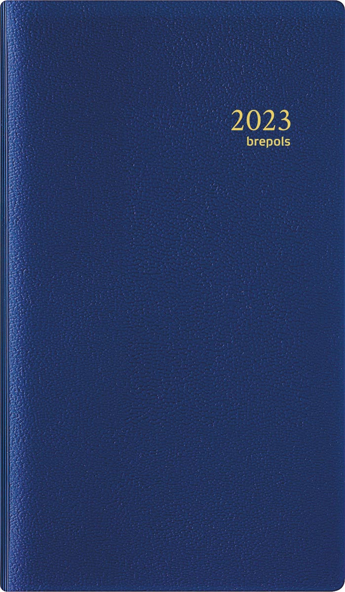 Brepols agenda Interplan Genova 6-talig, blauw, 2023 Brepols agenda Interplan Genova 6-talig, blauw, 2023