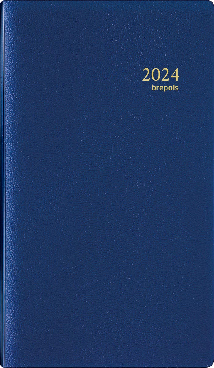 Brepols agenda Interplan Genova 6-talig, blauw, 2024 Brepols agenda Interplan Genova 6-talig, blauw, 2024
