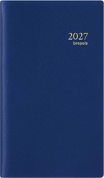 Brepols agenda Interplan Genova 6 langues, bleu 2027