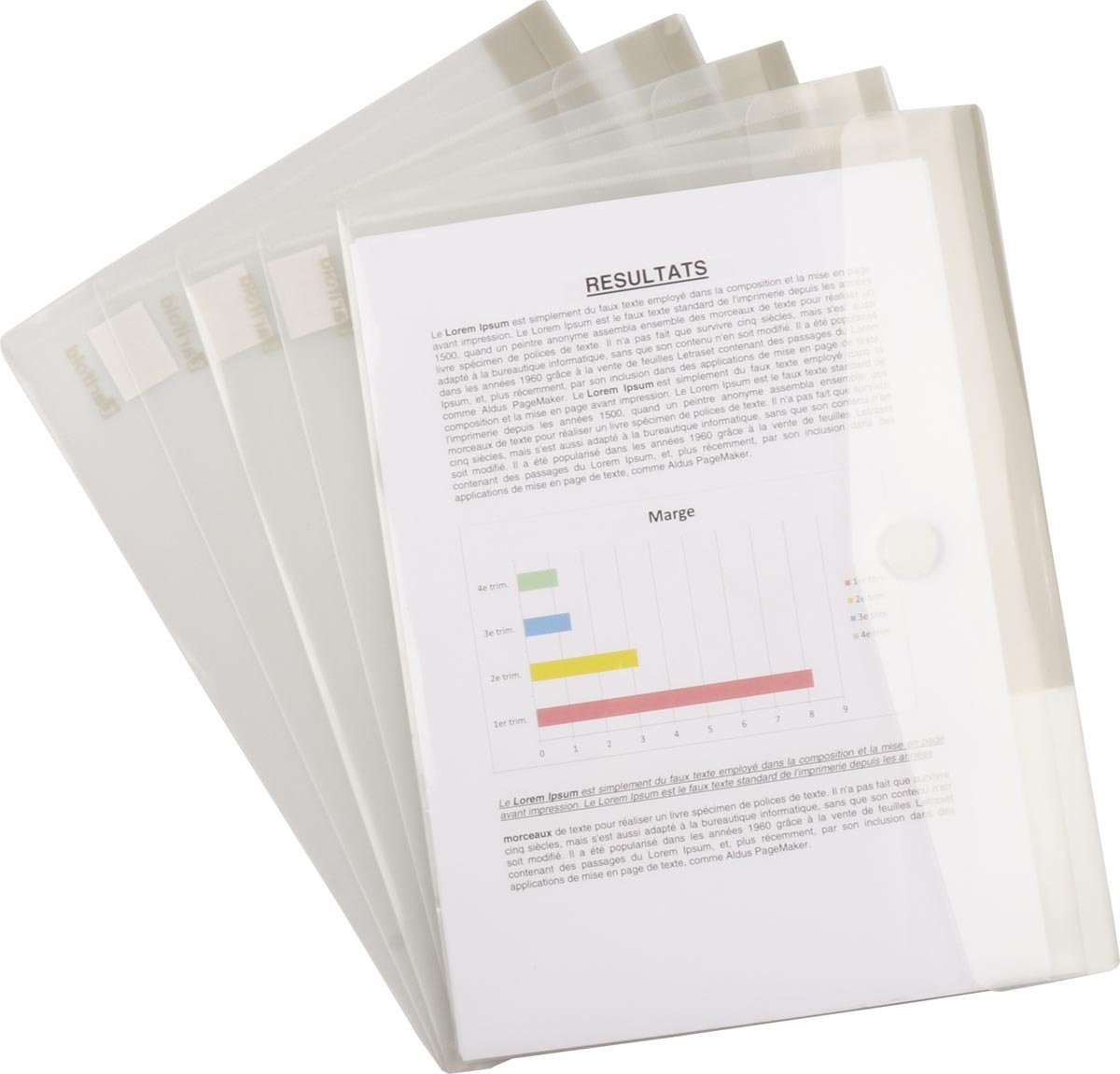 Tarifold collection documentenmap voor ft A4 (316 x 240 mm), pak van 5 stuks afbeelding