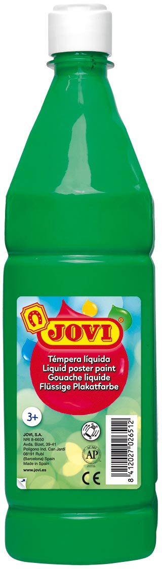Jovi plakkaatverf, fles van 1000 ml, lichtgroen