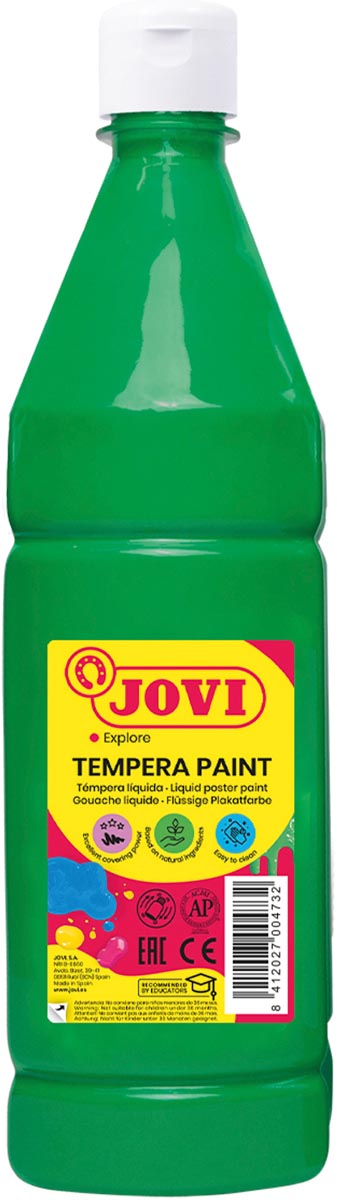 Jovi plakkaatverf, fles van 1000 ml, lichtgroen Jovi plakkaatverf, fles van 1000 ml, lichtgroen
