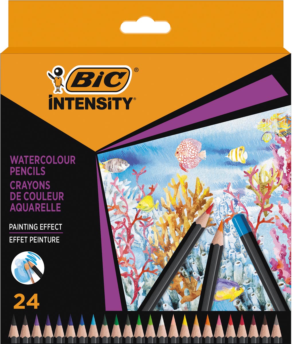 Bic aquarelpotlood Intensity, etui van 24 stuks afbeelding