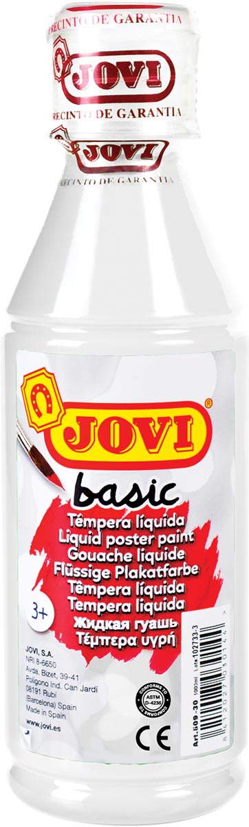 Jovi Plakkaatverf Fles Van 250 Ml Wit huismerk kopen in de aanbieding
