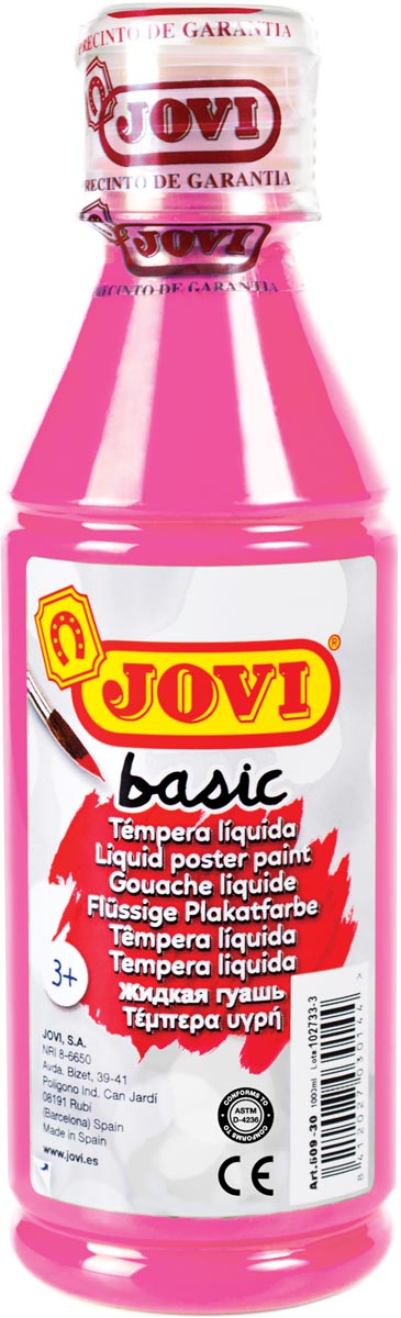 Jovi plakkaatverf, fles van 250 ml, magenta