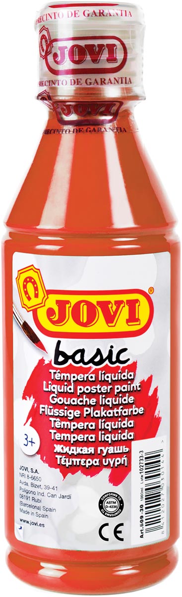 Jovi plakkaatverf, fles van 250 ml, bruin