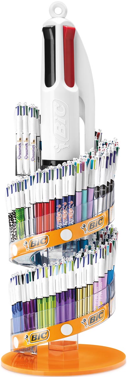 Bic 4 Colours Family balpen, display van 198 stuks, assorti Bic 4 Colours Family balpen, display van 198 stuks, assorti