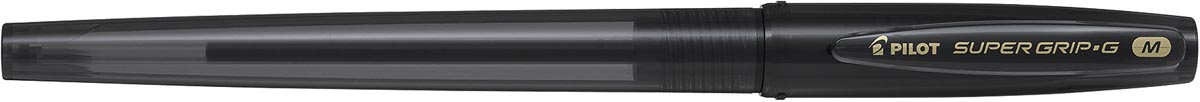 Pilot balpen Super Grip G medium met dop, zwart, value pack met 30 + 10 stuks
