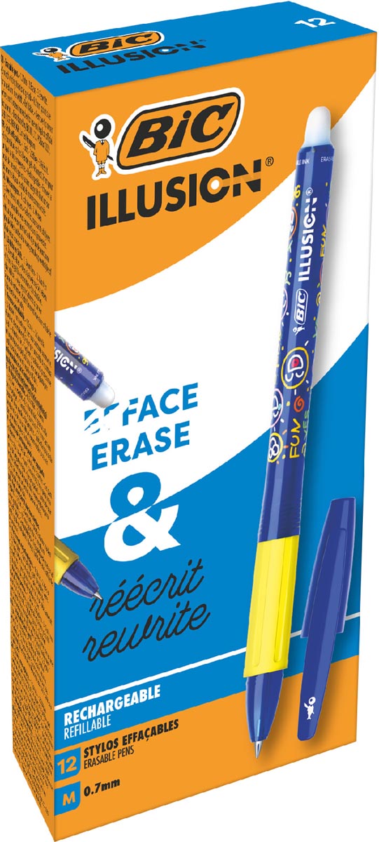 Bic gelroller Gel-ocity illusion blauw 12 stuks