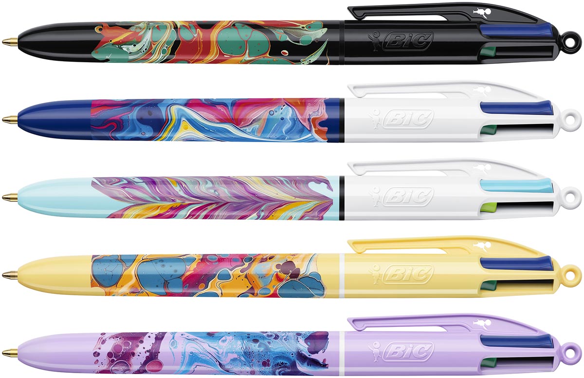 BIC Colours Hydro Purple 4-kleurenbalpen, medium afbeelding