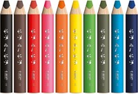 Bic Kids potlood voor whiteboards Multisurface, assorti, etui van 3 stuks + slijper en doek-3