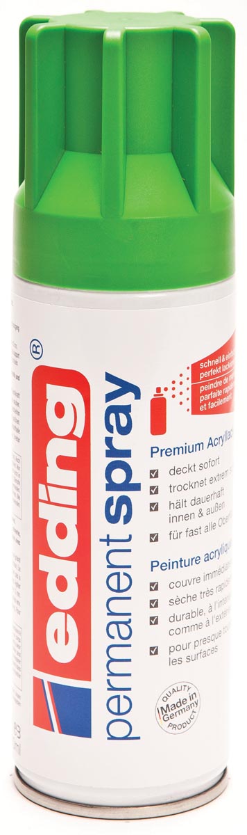 Edding Permanent Spray 5200, 200 ml, geelgroen mat Edding Permanent Spray 5200, 200 ml, geelgroen mat