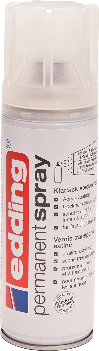 Edding Permanent Spray 5200 transparante lak, 200 ml, mat afbeelding