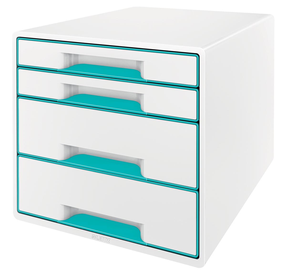 Leitz ladenblok WOW, 4 laden, wit/ijsblauw