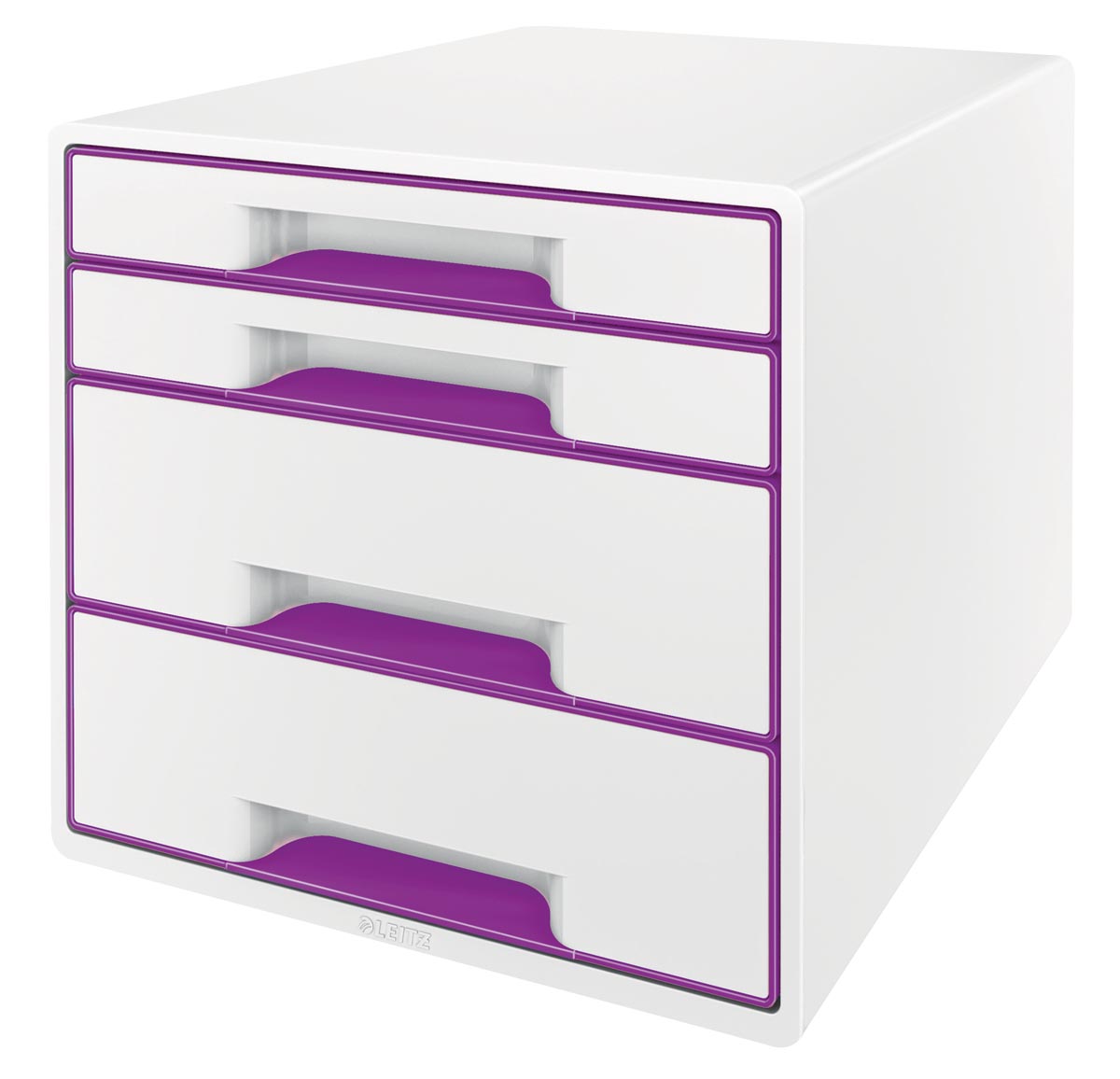 Leitz ladenblok WOW, 4 laden, wit/paars