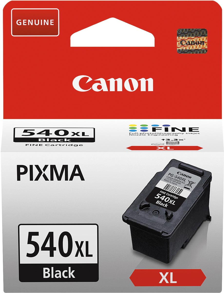 Canon inktcartridge PG-540XL EUR, 600 pagina's, OEM 5222B001, zwart Canon inktcartridge PG-540XL EUR, 600 pagina's, OEM 5222B001, zwart