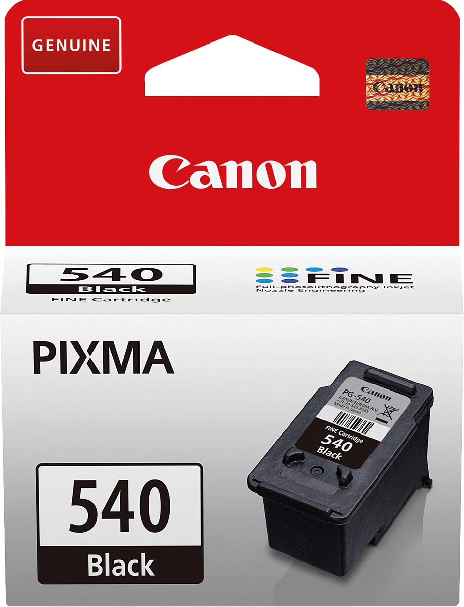 Canon inktcartridge PG-540L EUR, 300 pagina's, OEM 5224B001, zwart Canon inktcartridge PG-540L EUR, 300 pagina's, OEM 5224B001, zwart
