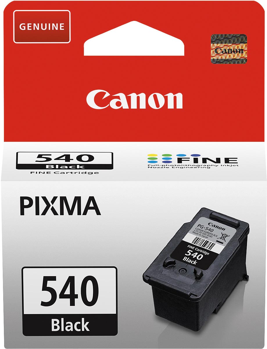 Canon inktcartridge PG-540, 180 pagina&apos;s, OEM 5225B001, zwart afbeelding