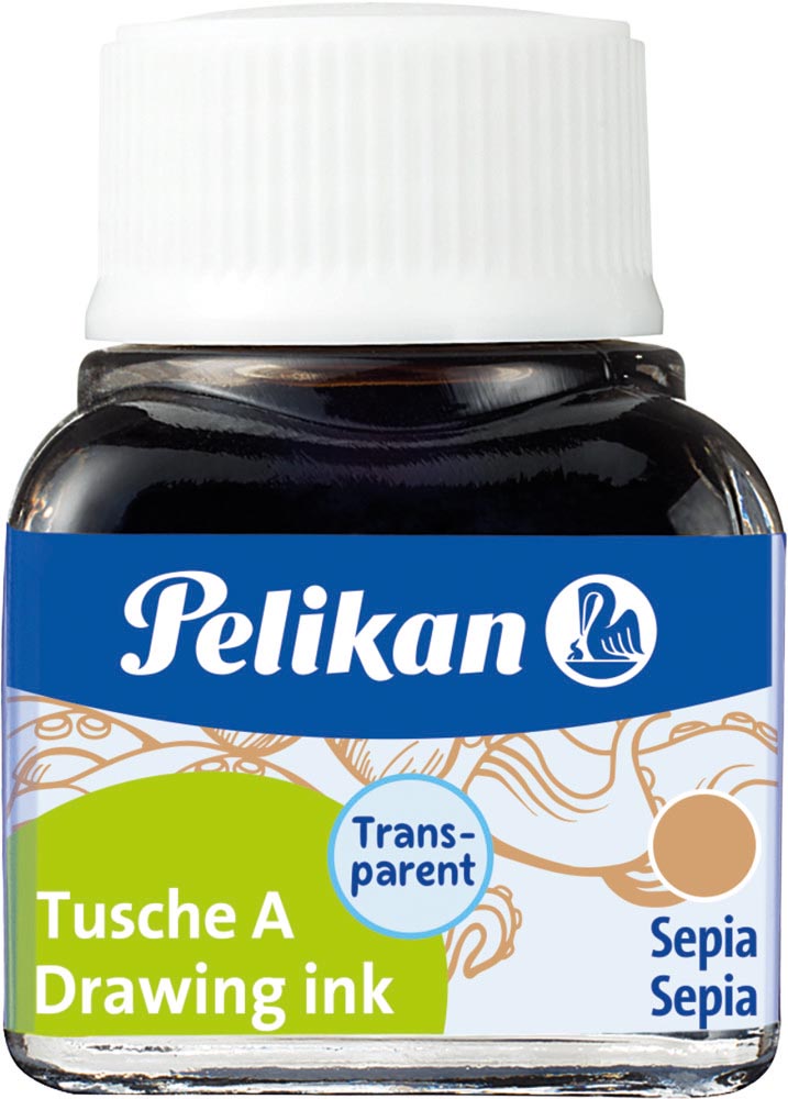 Pelikan Oost-Indische inkt sepia, flesje van 10 ml afbeelding