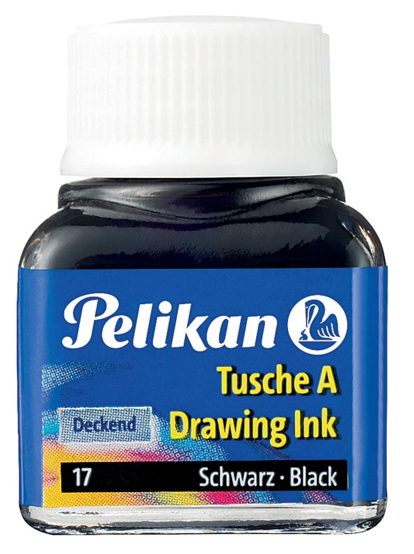 Pelikan Oost-Indische inkt zwart, flesje van 10 ml