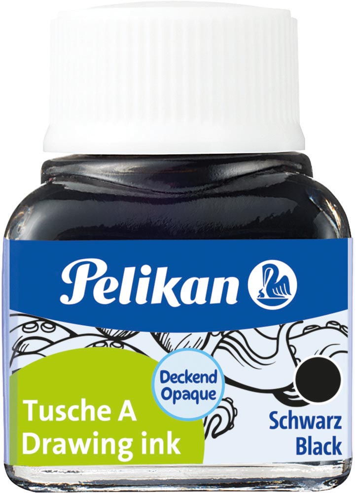 Pelikan Oost-Indische inkt zwart, flesje van 10 ml afbeelding