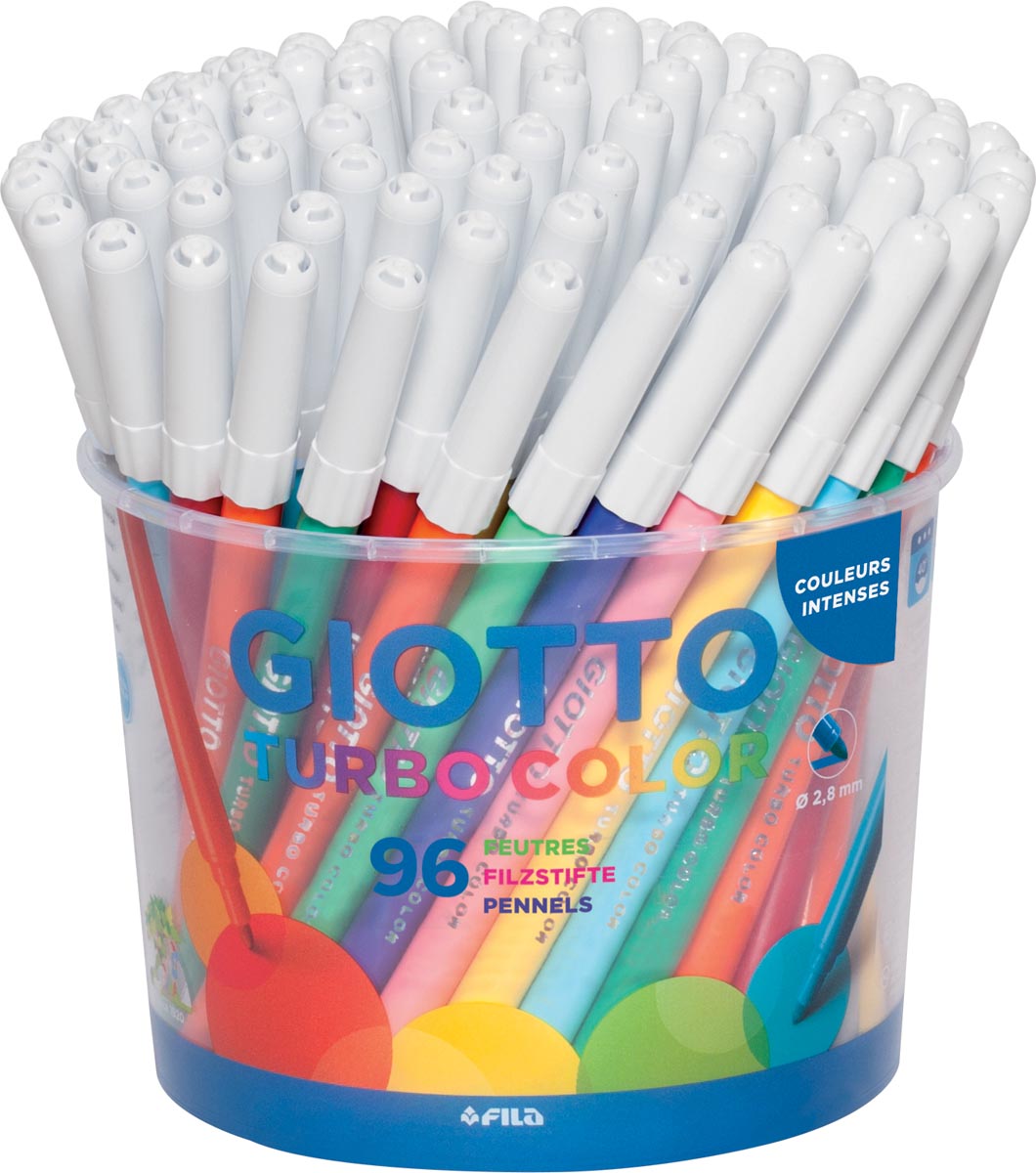 Giotto Turbo Color Viltstiften Pot Met 96 Stuks In Geassorteerde Kleuren huismerk kopen in de aanbieding