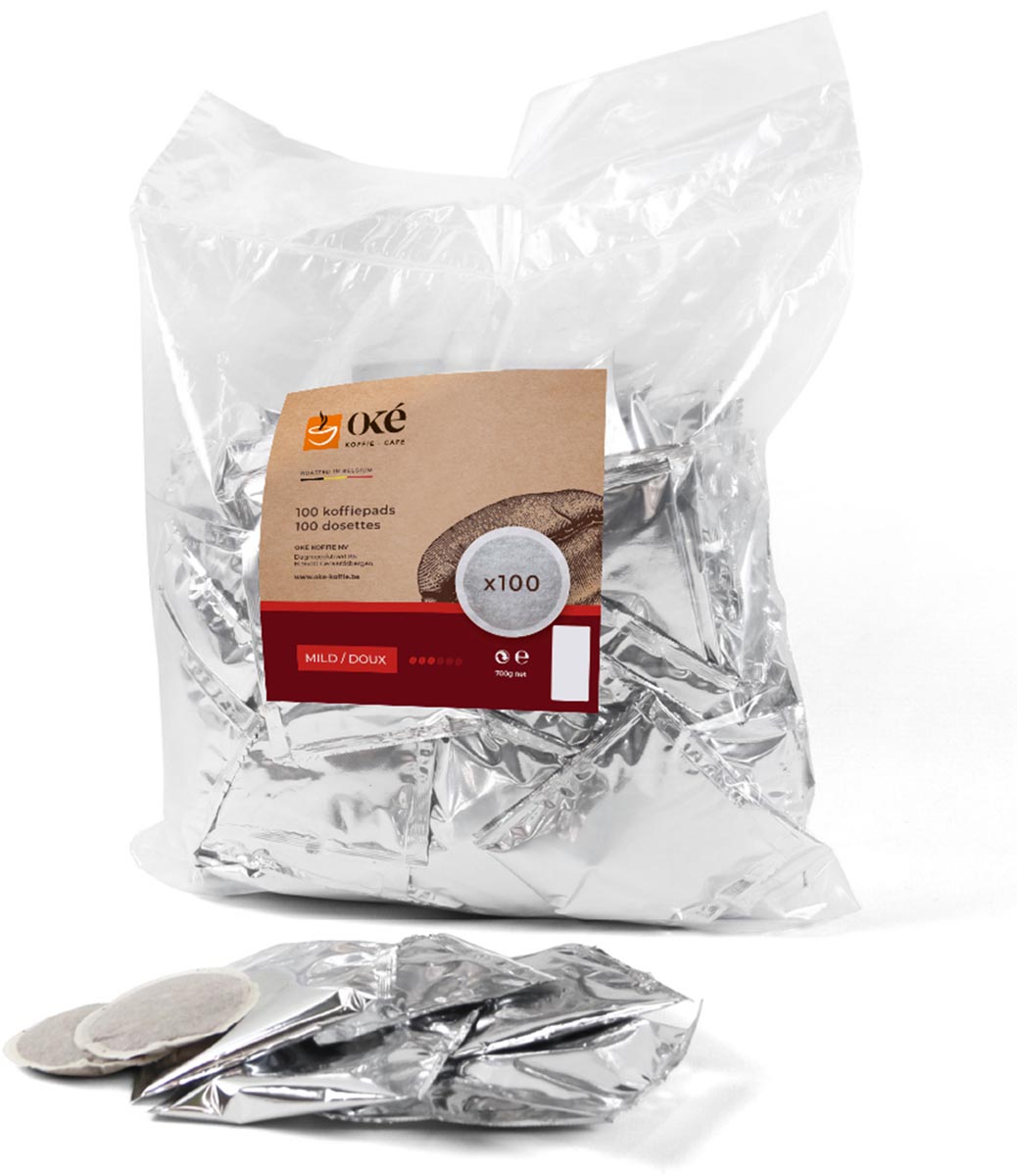 Oké koffiepads, Senseo compatible, Mild, pak van 100 pads