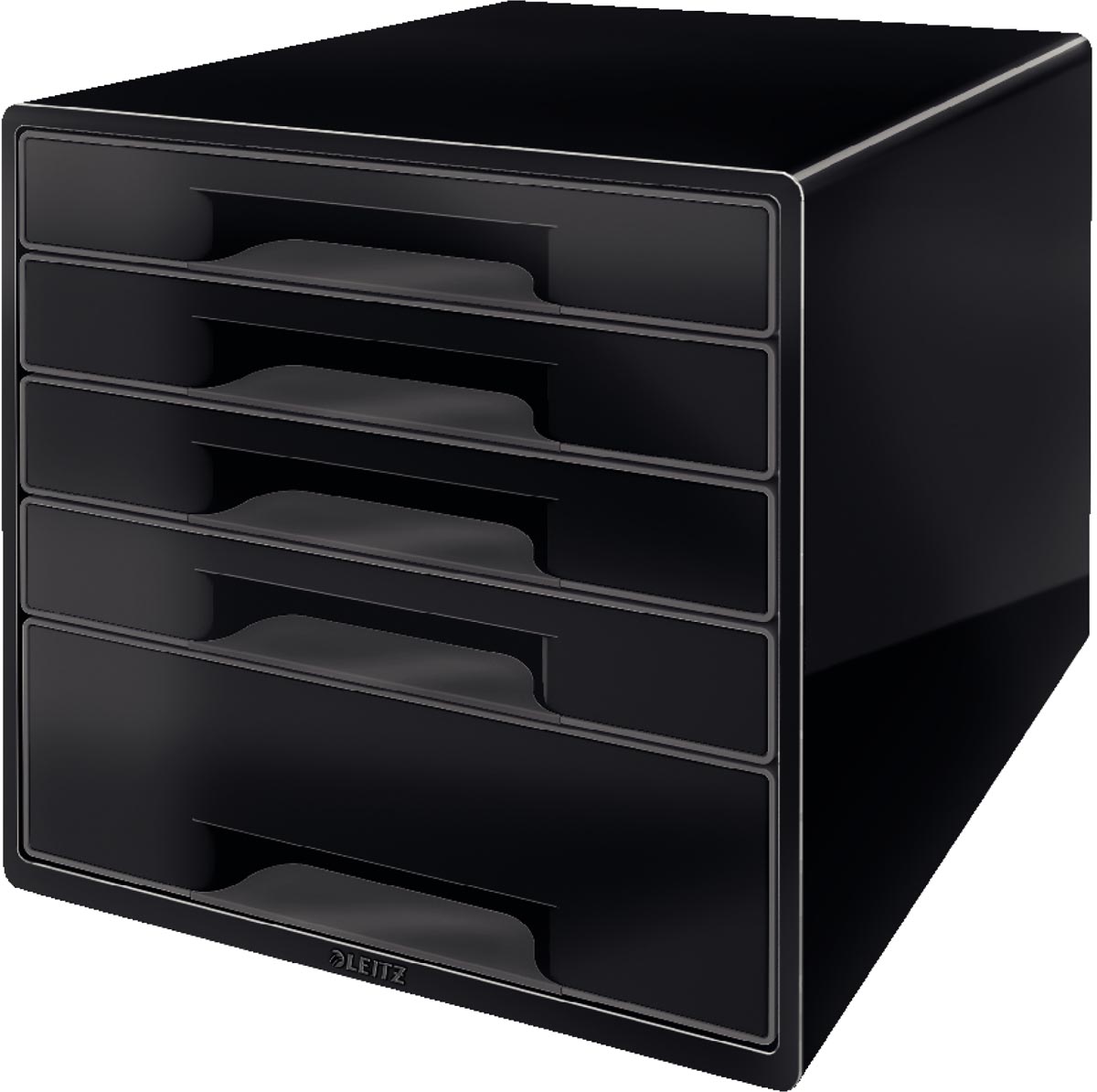 Leitz Dual Black ladenblok met 5 laden, zwart